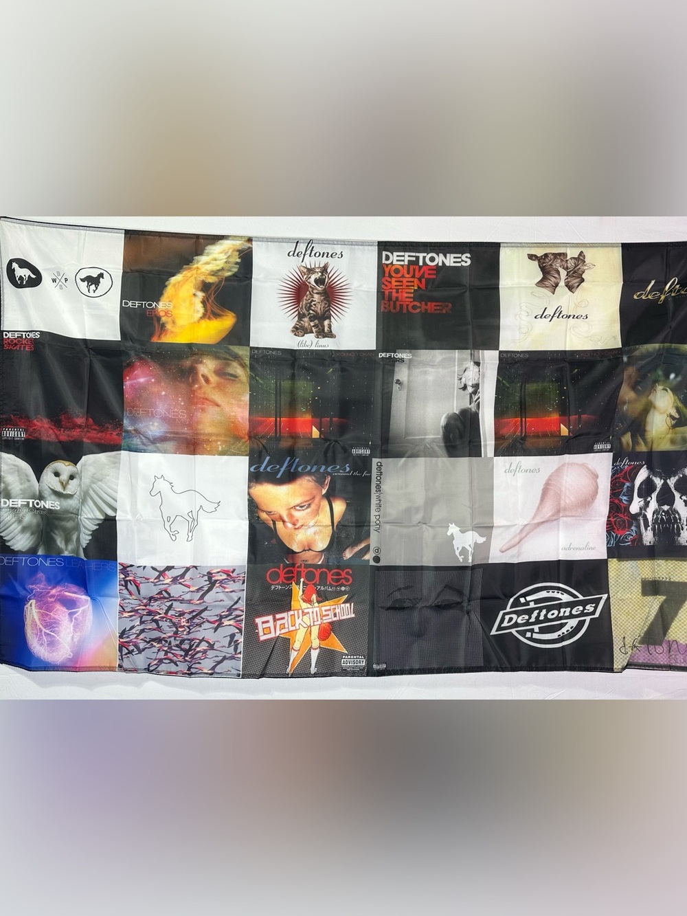 Deftones Discography Banner Tapestry 5x3 Feet.